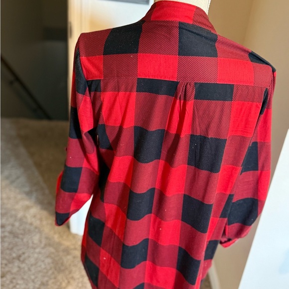 Buffalo Plaid Tunic Top - Picture 6 of 6